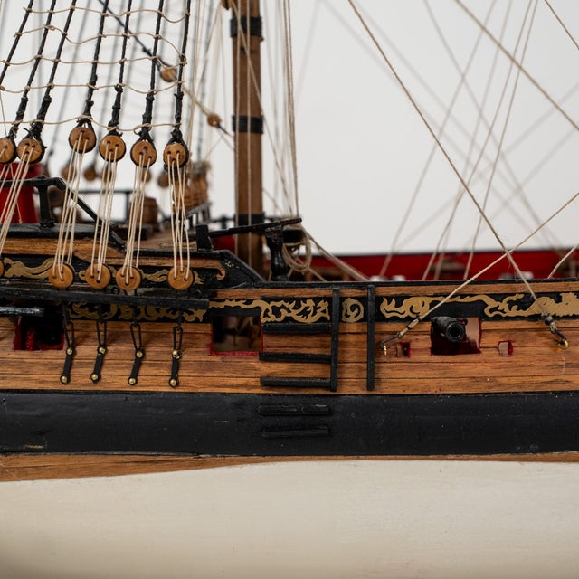 Italian Amati HMS Fly Ship Model, Hand-Assembled, 1:64 Scale, Restored For Sale - Image 17 of 18