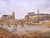 French 19th Century French Porcelain Painting of the City of Auxerre in Carved Frame For Sale - Image 3 of 11