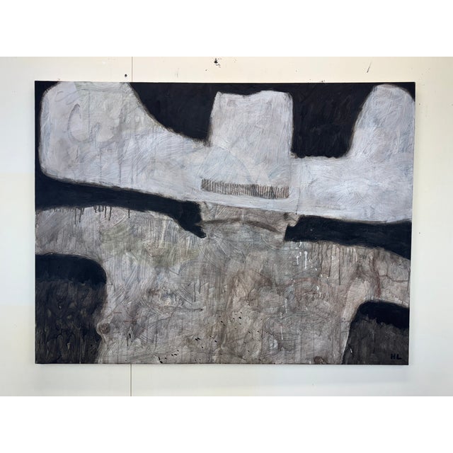 Abstract "Tidal Locking" - Original Western Painting by Hank Lumen For Sale - Image 3 of 3