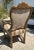Rustic Charles Pollock for William Switzer Dining Armchair W Scalamandre Stripe For Sale - Image 3 of 5