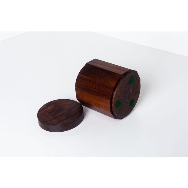 1960s Studio Craft Solid Rosewood Lidded Box, in the Style of Arthur Espenet Carpenter For Sale In Chicago - Image 6 of 8