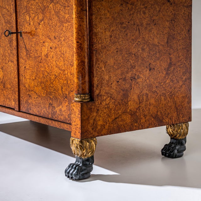 Pair of Charles X Sideboards, Bird's-Eye Maple, France, Circa 1830 For Sale - Image 10 of 14