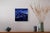 In "Deep Blue," swirling waves of rich, deep blues create a dynamic interplay of movement and tranquility. The oil on...