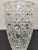 1920s American Brilliant Abp Deep Cut Crystal Vase Octagonal Hobnail Cane For Sale - Image 4 of 7