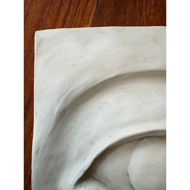Sculpture Materials Vintage 1970’s Plaster Eye Sculpture Wall Plaque For Sale - Image 7 of 13