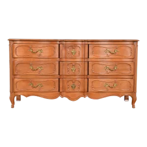 Bodart French Provincial Louis XV Fruitwood Triple Dresser, Circa 1960s