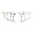 1950s Tiffin Franciscan “Surf” Coupe Champagne Glasses - Set of 10 For Sale