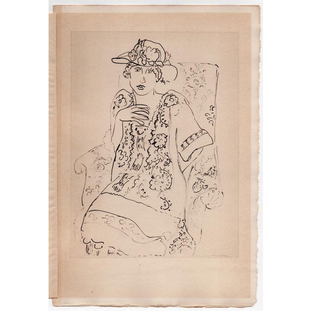Henri Matisse Sitting Girl Lithograph on paper Year of conception: 1910s Year of execution: 1920 Overall size: 305 x 213...