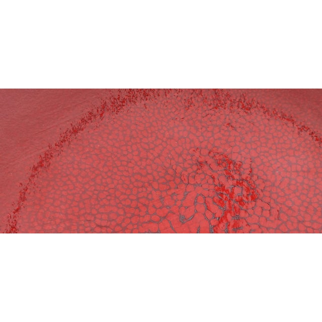 Jars-France Stoneware Tourron Cherise Cherry Red Dinner Plates- Set of 6 For Sale - Image 11 of 12