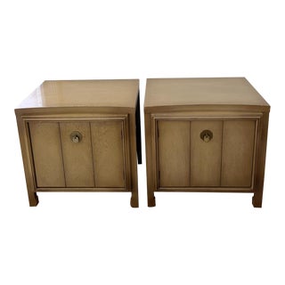 Pair of Hoke Wood Products Mid-Century Modern Nightstands For Sale