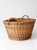 Antique Wicker Laundry Basket With Handles For Sale - Image 6 of 12