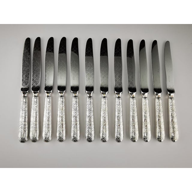 Christofle Silver-Plated Garden of Eden Cutlery Service for 12 from Christofle et Cardeilhac, Set of 100 For Sale - Image 18 of 18