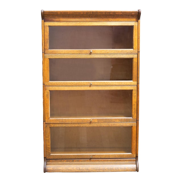Late 19th C. Gunn Furniture Co. 4 Stack Lawyer's Bookcase C.1899 Chairish