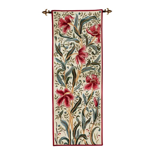 Tulip Hanging Loom Woven Tapestry - 125 X 46 Cm (4'1" X 1'6") - Requires Rod Size 1 For Sale