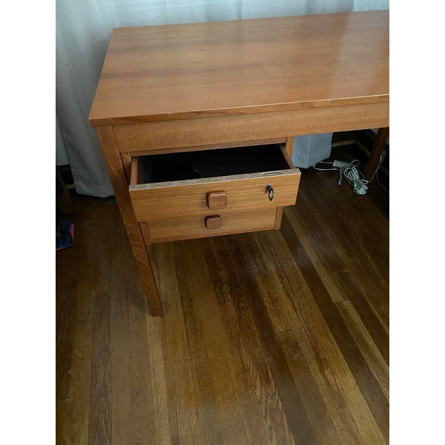 Mid-Century Modern Danish Teak Desk For Sale - Image 3 of 3