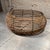 Farmhouse Round Wicker Metal Wrapped Basket Farmhouse Rustic Desig For Sale - Image 3 of 9