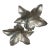 Vintage Bruce Fox Cast Aluminum Double Ivy Leaf Bowl For Sale