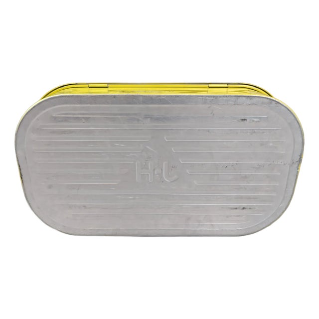 Mid-Centry Modern Lunch Box in Tin by Nils Johan, Sweden, 1950s For Sale