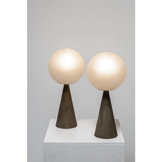Beige Bilia Table Lamps by Gio Ponti for Fontana Arte, Set of 2 For Sale - Image 8 of 12