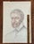 Mid 20th Century Old Master Artwork Drawings Portrait Sketches, Set of Four For Sale - Image 6 of 7