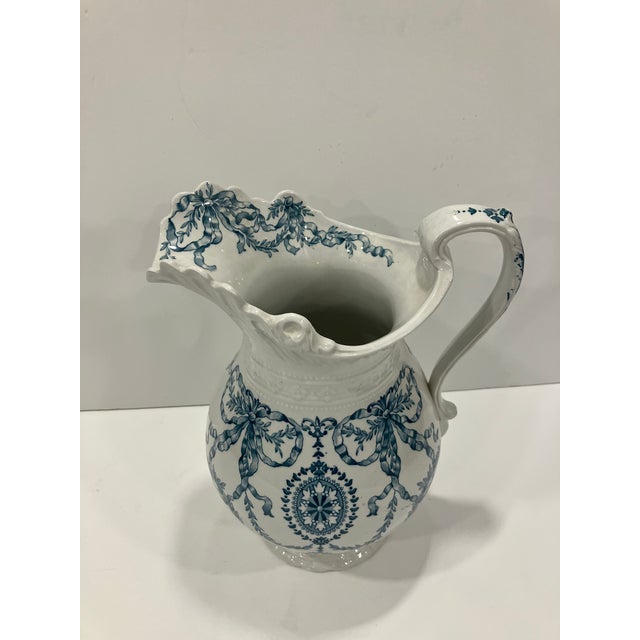 Antique English Ironstone Pitcher For Sale In Boston - Image 6 of 8