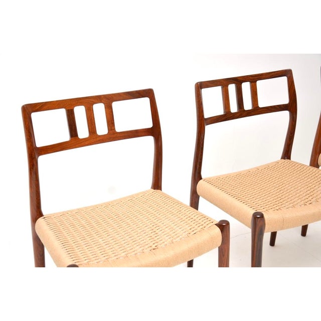 Vintage Danish Model 79 Chairs from Niels Moller, 1960s, Set of 4 For Sale - Image 6 of 15