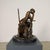 Late 20th Century Art Nouveau Parisienne Lady Bronze, Seated at Café Table on Marble – 14” Tall For Sale - Image 5 of 11