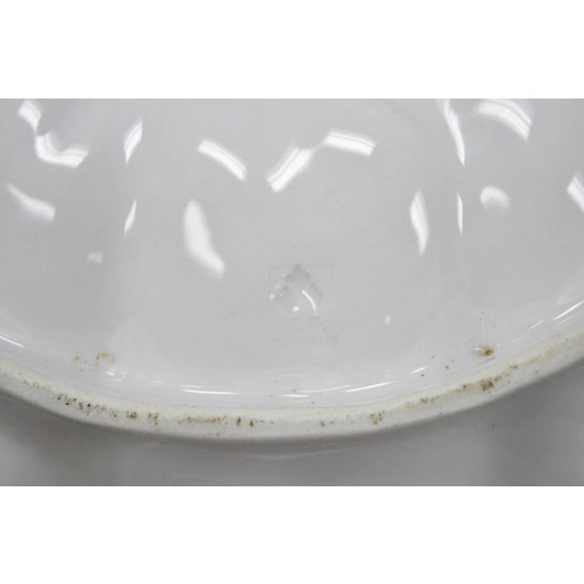 Antique Bavarian German Porcelain Gold Gilded Hand Painted Lobster Divided Dish For Sale - Image 13 of 18