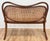 Wood Vintage Child's Size Caned Thonet Style Bentwood Bench For Sale - Image 7 of 8