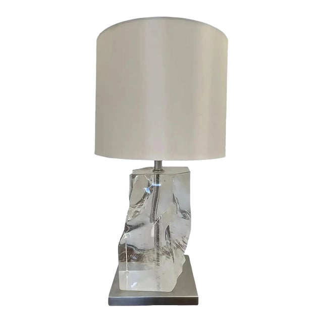 Jacques Garcia for Baker Furniture Polished Quartz Table Lamp For Sale