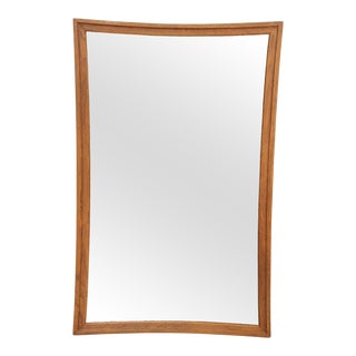 1960s Broyhill Mid-Century Modern 'Sculptra' Walnut Wall Mirror For Sale