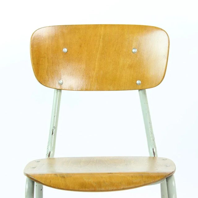 School Chair in Metal and Plywood from Kovona, Czechoslovakia, 1960s For Sale - Image 12 of 13