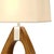 Mid-Century Modern Mid Century Modern 30" Pearson Table Lamp - Pecan Wood & Brush Nickel, 3-Way Rotary Switch For Sale - Image 3 of 8