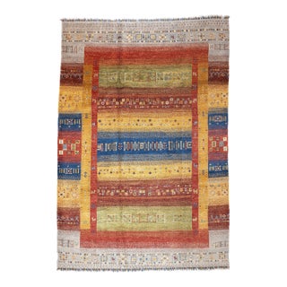 Contemporary Gabbeh Rug 6'8'' X 9'7'' For Sale