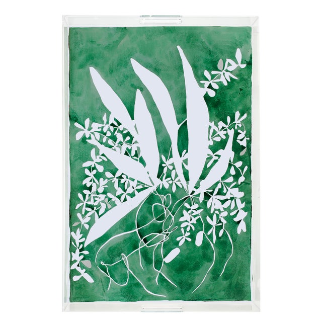 These acrylic trays from Nicolette Mayer features artwork by Kate Roebuck for the Chairish Print Shop.This piece can be...