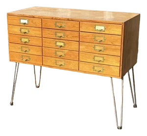 Mid-Century Pine Chest of Drawers