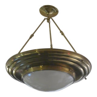 1920s Antique Brass Pendant For Sale