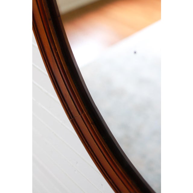 Vintage Federal Style Shield Mirror, 1930s For Sale - Image 4 of 12