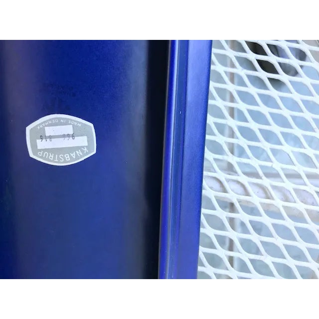 Ceramic 1960s Knabstrup Danish Modern Pottery Candle Wall Sconces in Blue and Purple - Set of 3 For Sale - Image 7 of 11