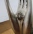 Metal Vintage Thai Buddha Hand Sculpture on Stand For Sale - Image 7 of 12