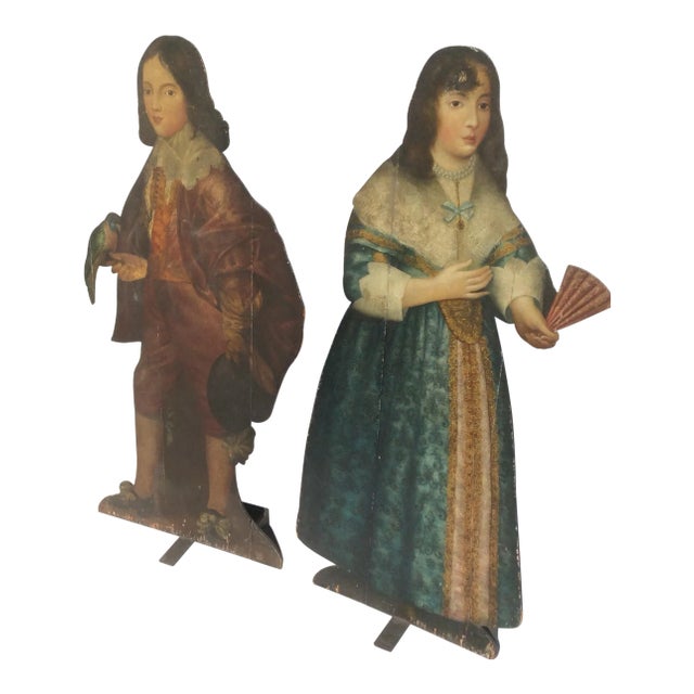 Antique English Oak Dummy Boards - a Pair For Sale