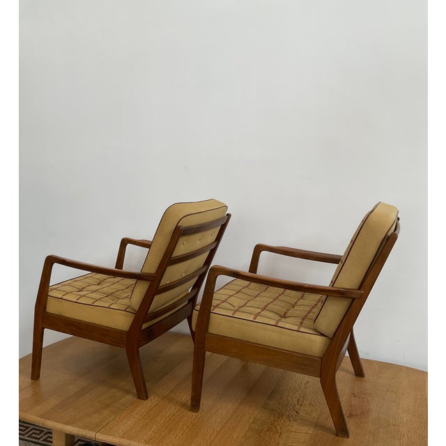 Pair of Mid-Century Modern Ole Wanscher Danish Armchairs For Sale In Raleigh - Image 6 of 18