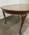 Late 20th Century Vintage Queen Anne Style Oval Walnut Dining Table For Sale - Image 5 of 10