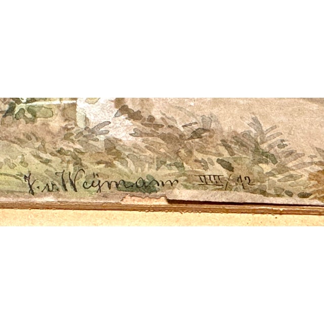 Jeanette Von Weymann, Composition, 1892, Watercolor For Sale - Image 8 of 9