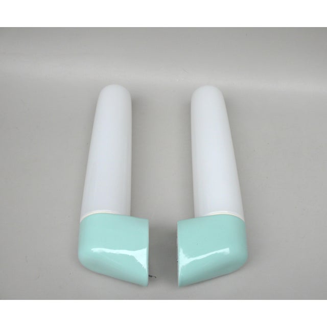 Mid-Century Modern Glass Mirror Lights by Wilhelm Wagenfeld for Lindner GmbH, Bamberg, 1960, Set of 2 For Sale - Image 3 of 17