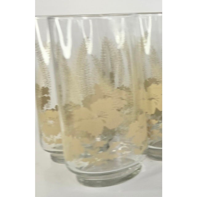 Cream 1970s Boho Floral Tumblers - Set of Eight For Sale - Image 8 of 12