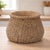 Kenneth Ludwig Chicago Braided Weave Cement Vase 6"D For Sale - Image 4 of 4