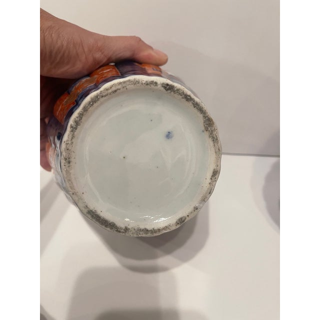 Ceramic Pair of Japanese Meiji Period Porcelain Ginger Jars, 19th Century For Sale - Image 7 of 10