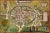 Canterbury; A 16th Century Framed Hand-Colored Map by Braun & Hogenberg, 1588 For Sale - Image 4 of 10