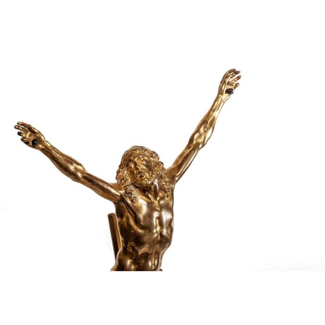 Corpus Christi Sculpture, 1800s, Gilded Bronze For Sale - Image 4 of 8